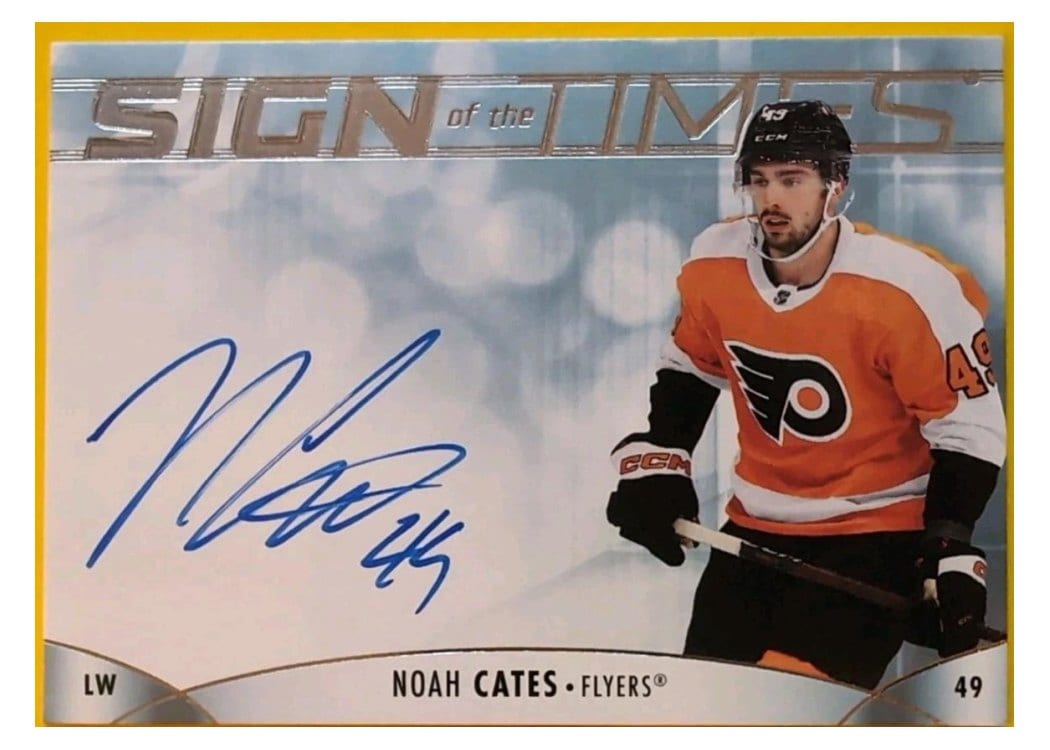 2023-24 SP Authentic Sign of the Times Auto Noah Cates #SOTT-NC card