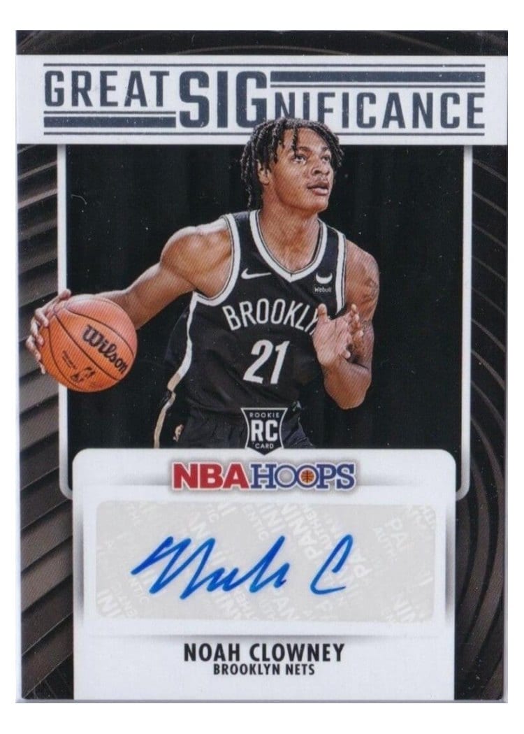 2023-24 Hoops Great SIGnificance Noah Clowney #GS-CLO card
