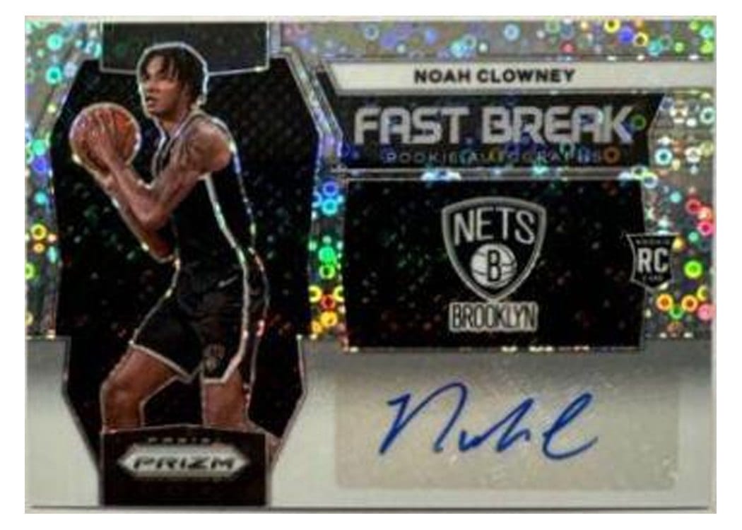 2023-24 Panini Prizm Fast Break Rookie Autographs Noah Clowney #FBR-CLY card