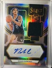2023-24 Panini Select Rookie Jersey Autographs Noah Clowney #RJ-CLY card
