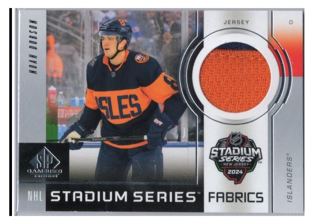 2024-25 SP Game Used 2024 Stadium Series Fabrics Noah Dobson #GSF-2 card