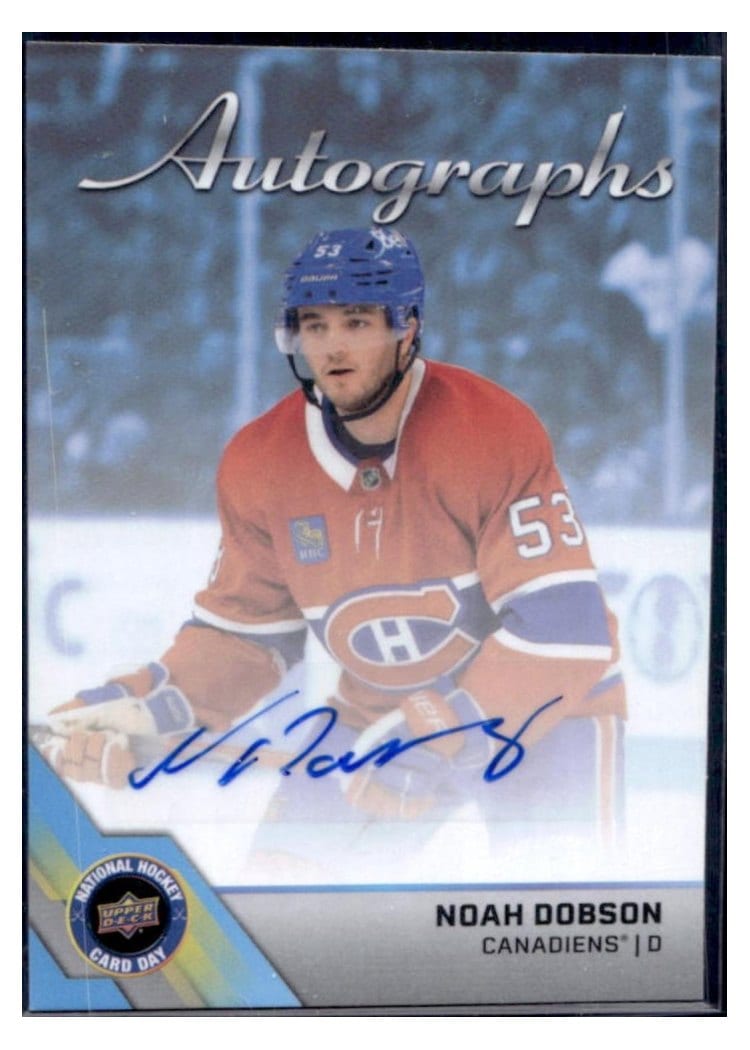 2026 Upper Deck National Hockey Card Day NCHD Autographs Noah Dobson #NHCD-ND card