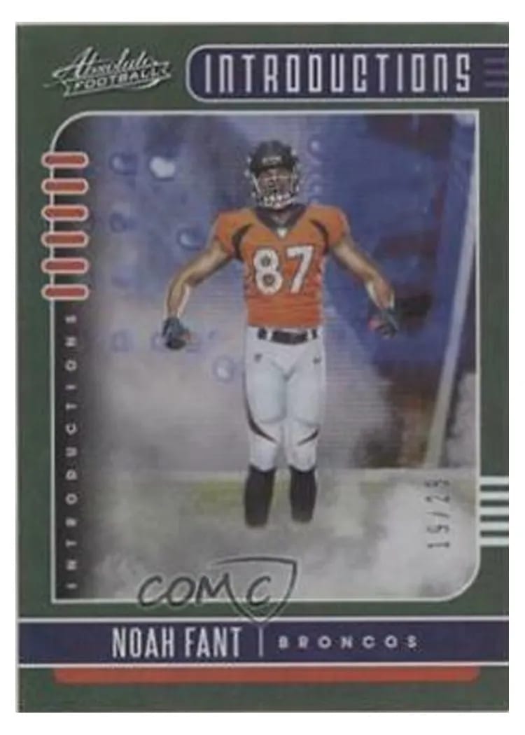 2019 Panini Absolute Introductions Noah Fant #18 card