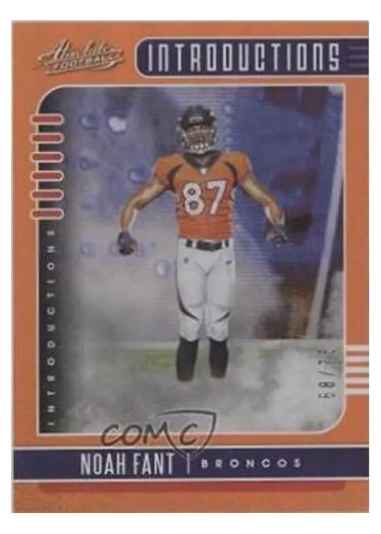 2019 Panini Absolute Introductions Noah Fant #18 card