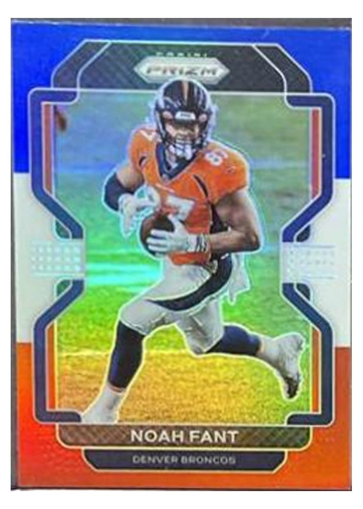 2021 Panini Prizm Base Set Noah Fant Blue Prizm #200 card
