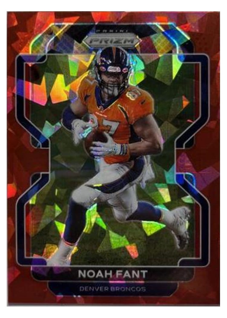 2021 Panini Prizm Base Set Noah Fant Red Ice Prizm #200 card