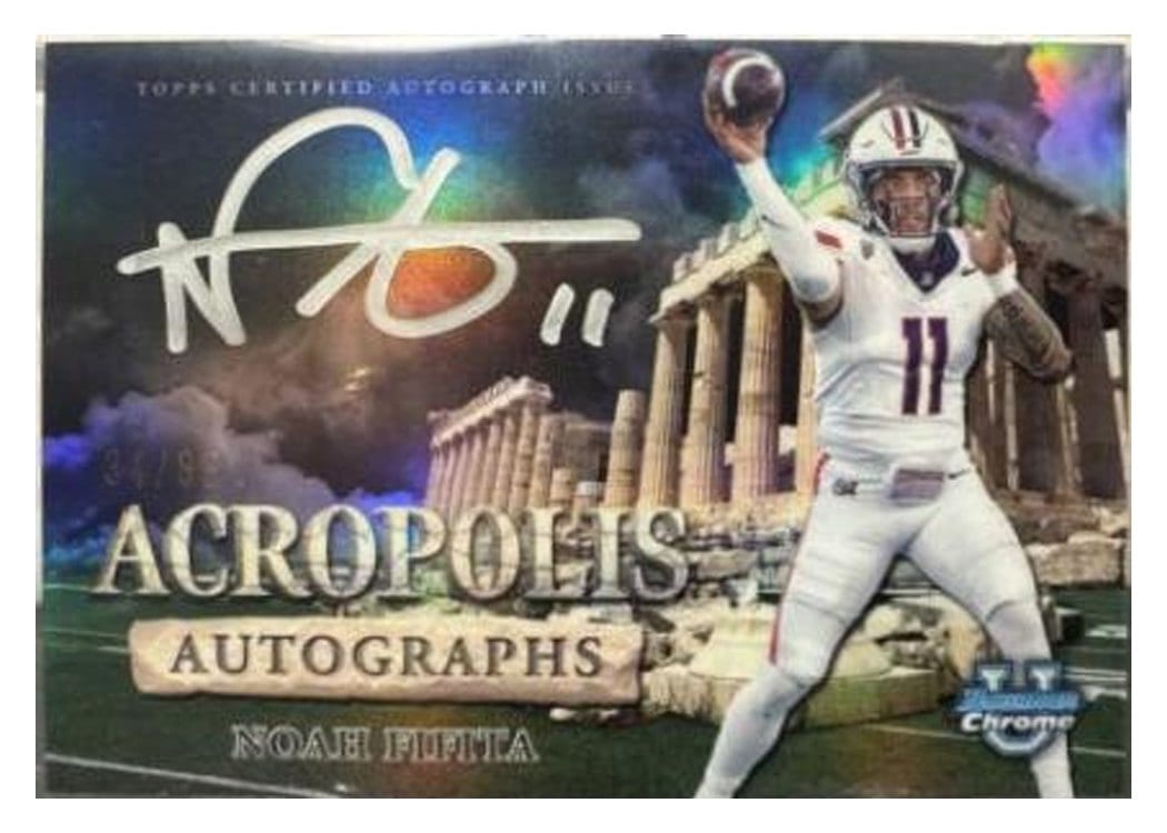 2024 Bowman University Chrome Acropolis Autographs Set Noah Fifita #AA-NF card