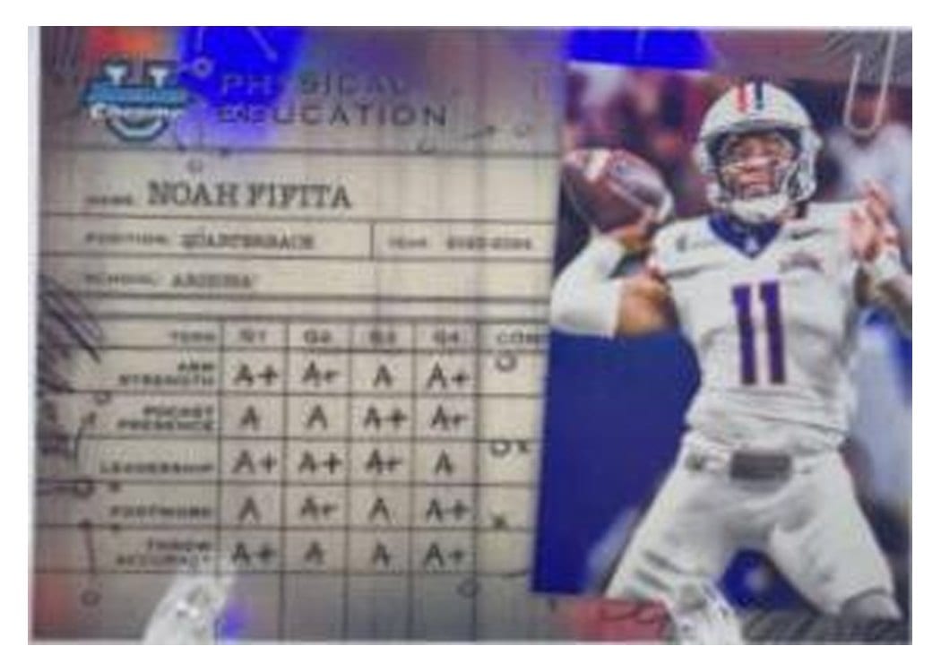 2024 Bowman University Chrome Physical Education Set Noah Fifita #PE-7 card