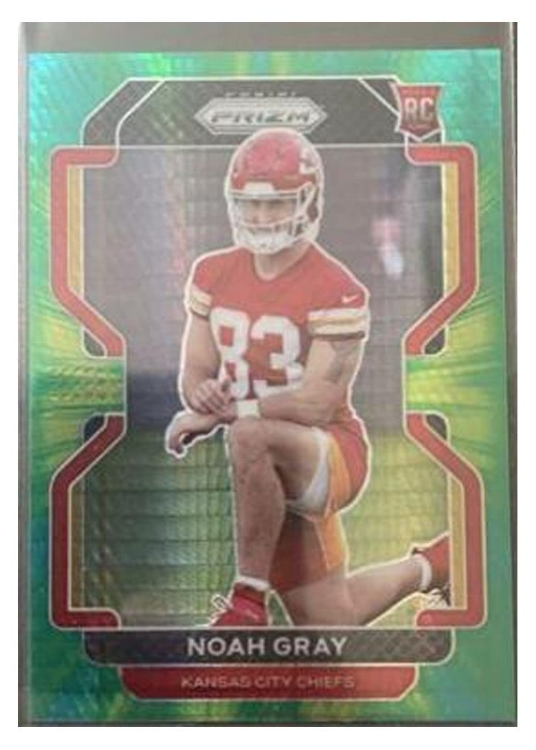 2021 Panini Prizm Base Set Noah Gray #418 card