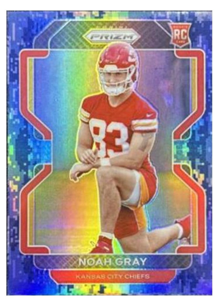 2021 Panini Prizm Base Set Noah Gray Navy Camo Prizm #418 card