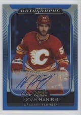 2021-22 O-Pee-Chee Platinum Blue Rainbow Autos Noah Hanifin #BA-NO card