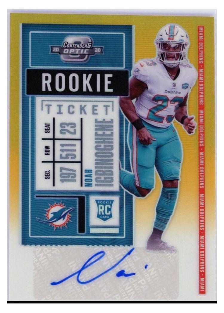 2020 Panini Contenders Optic Base Set Noah Igbinoghene #145 card