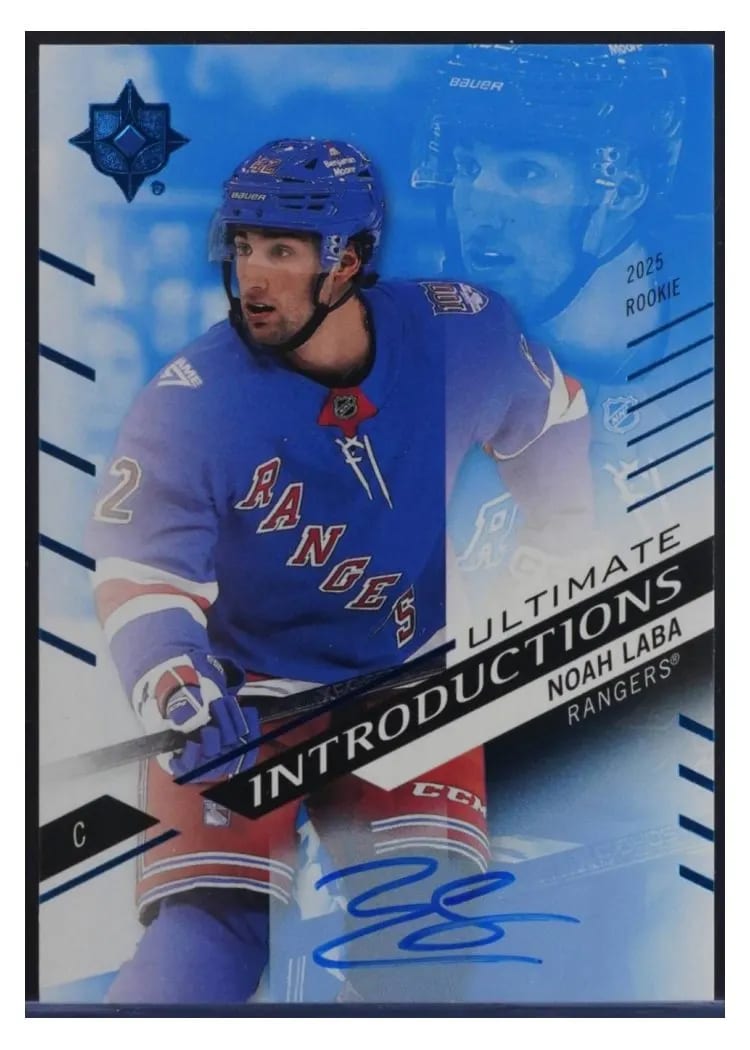 2025 Upper Deck Ultimate Collection Introductions Auto Noah Laba #UI-NL card