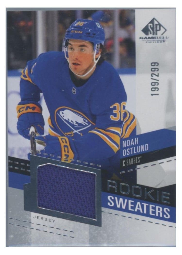 2025-26 SP Game Used Rookie Sweaters Noah Ostlund #RS-NO card