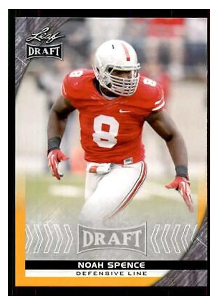 2016 Leaf Draft Noah Spence Gold #70 card