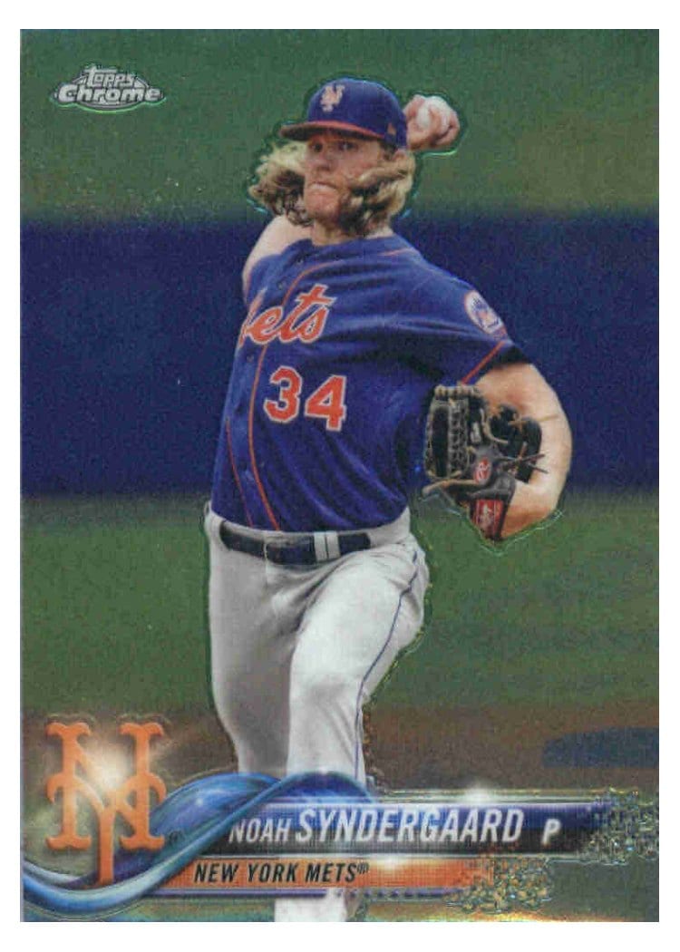 2018 Topps Chrome Base Set Noah Syndergaard #99 card