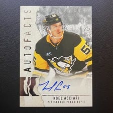 2025-26 Upper Deck Artifacts Autofacts Noel Acciari #AF-NA card