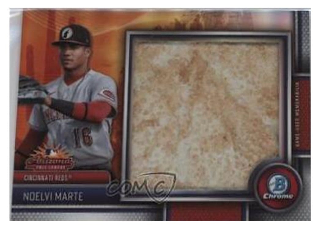 2023 Bowman Chrome 2022 AFL Jumbo Relics Noelvi Marte #AFLJ-NM card