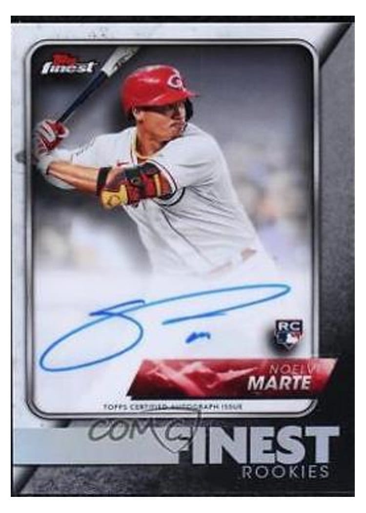 2024 Finest Rookies Autographs Noelvi Marte #FR-NM card
