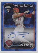 2024 Topps Chrome Sapphire Edition Chrome Sapphire Autographs Noelvi Marte #CSA-NM card