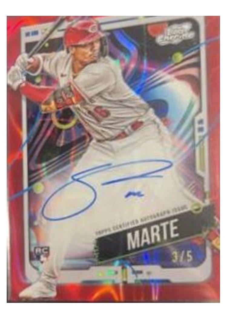 2024 Topps Cosmic Chrome Autographs Noelvi Marte #CCA-NM card
