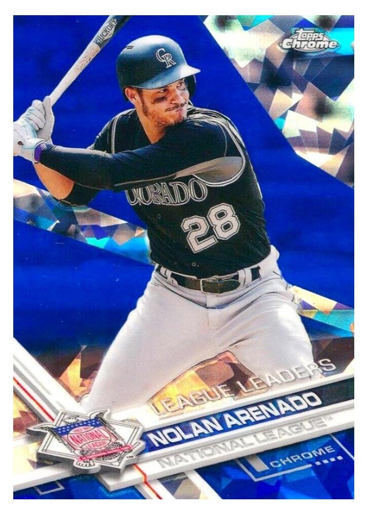 2017 Topps Chrome Sapphire Edition Base Set Nolan Arenado #35 card