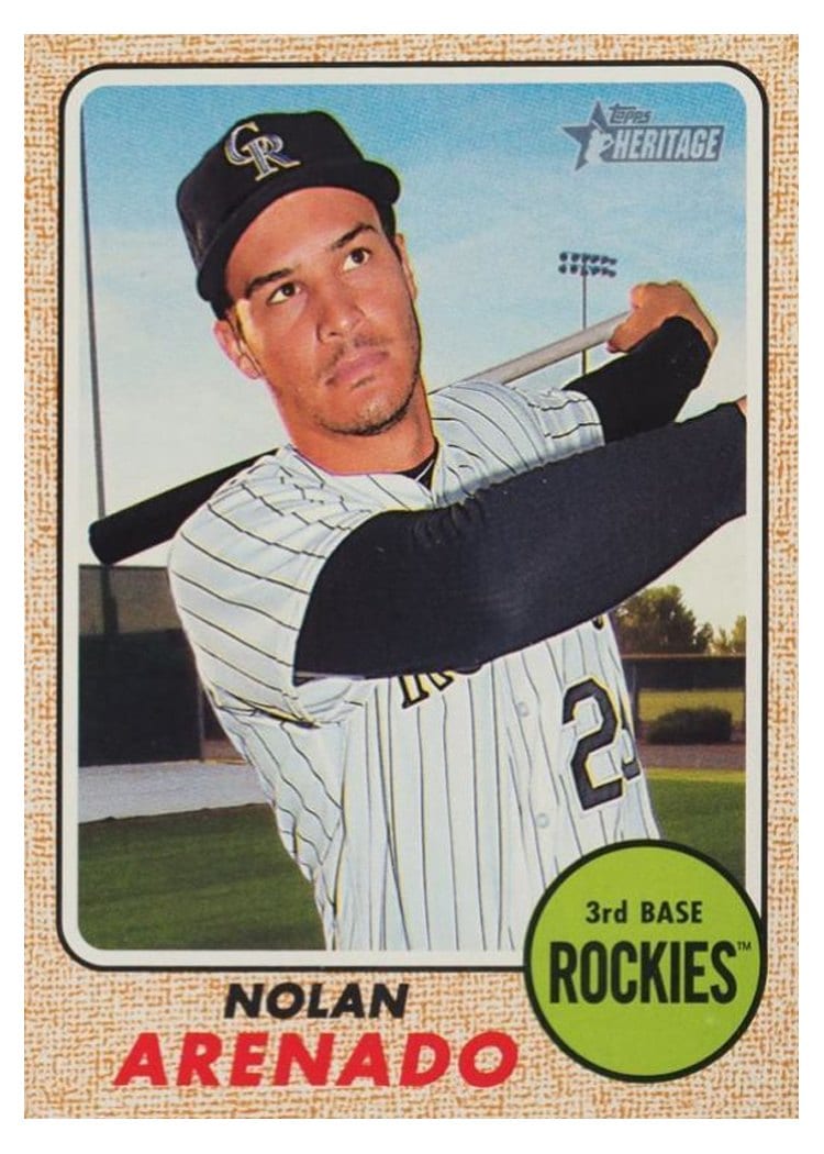 2017 Topps Heritage Base Set Nolan Arenado #403 card