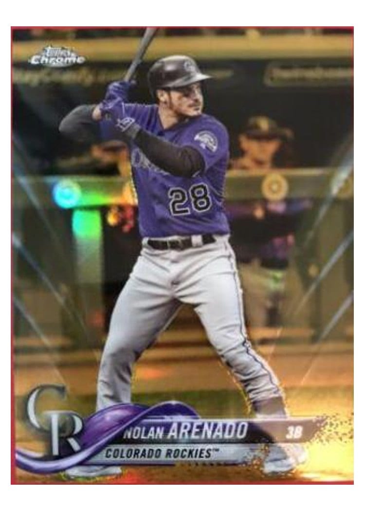 2018 Topps Chrome Base Set Nolan Arenado #163 card