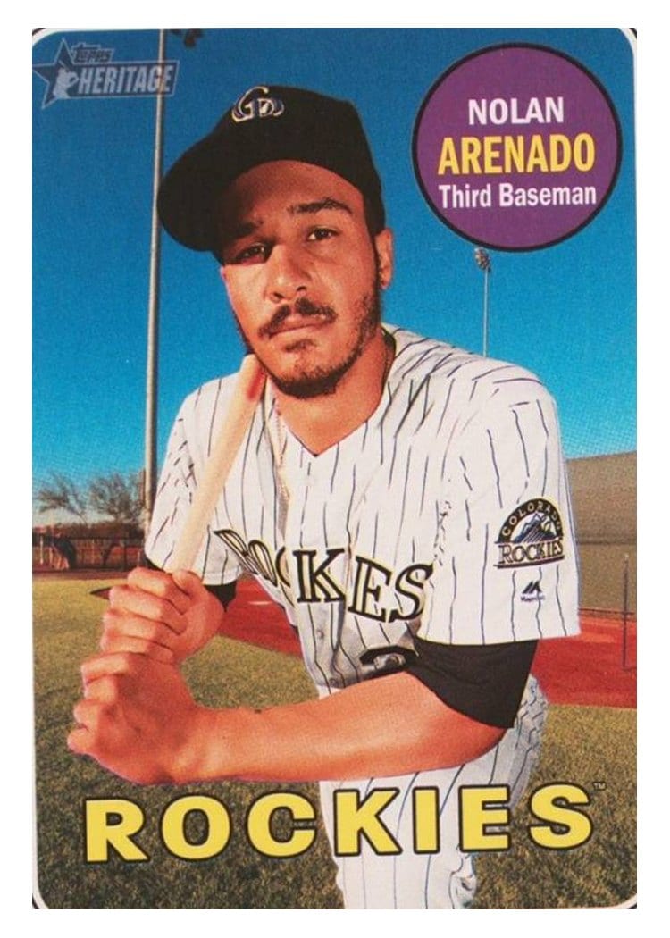 2018 Topps Heritage Base Set Nolan Arenado #351 card