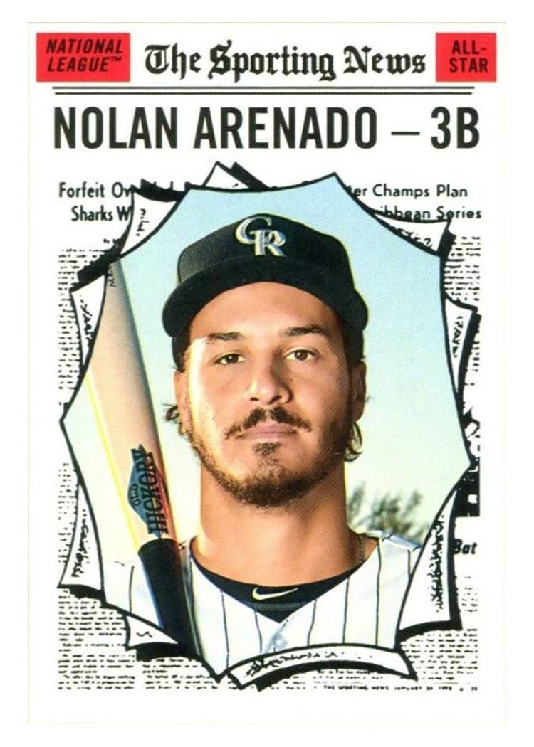 2019 Topps Heritage Base Set Nolan Arenado #365 card