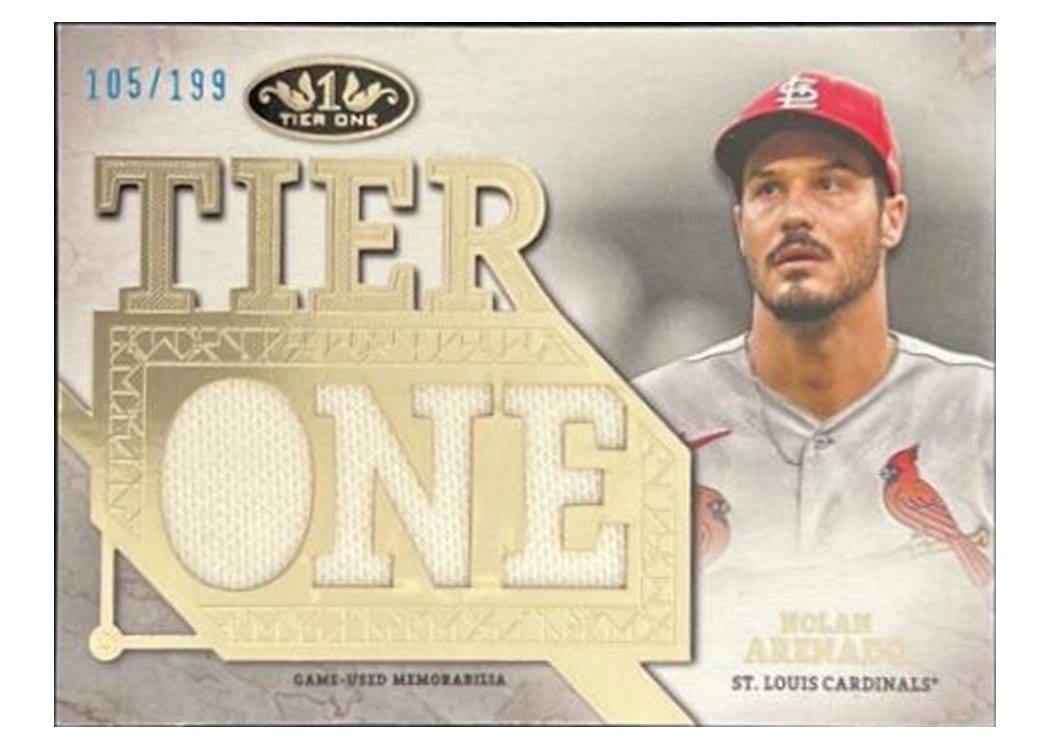2024 Topps Tier One Die-Cut Relics Nolan Arenado #T1RD-NA card