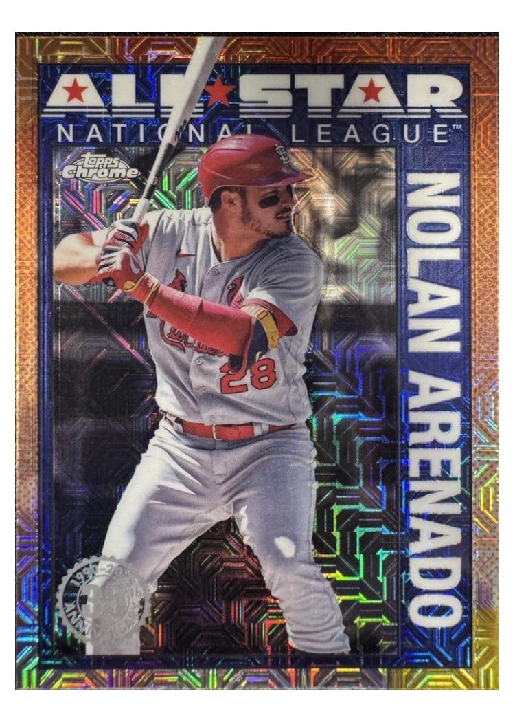 2025 Topps 1990 Topps Baseball All Stars Chrome Refractor Nolan Arenado #90ASC-5