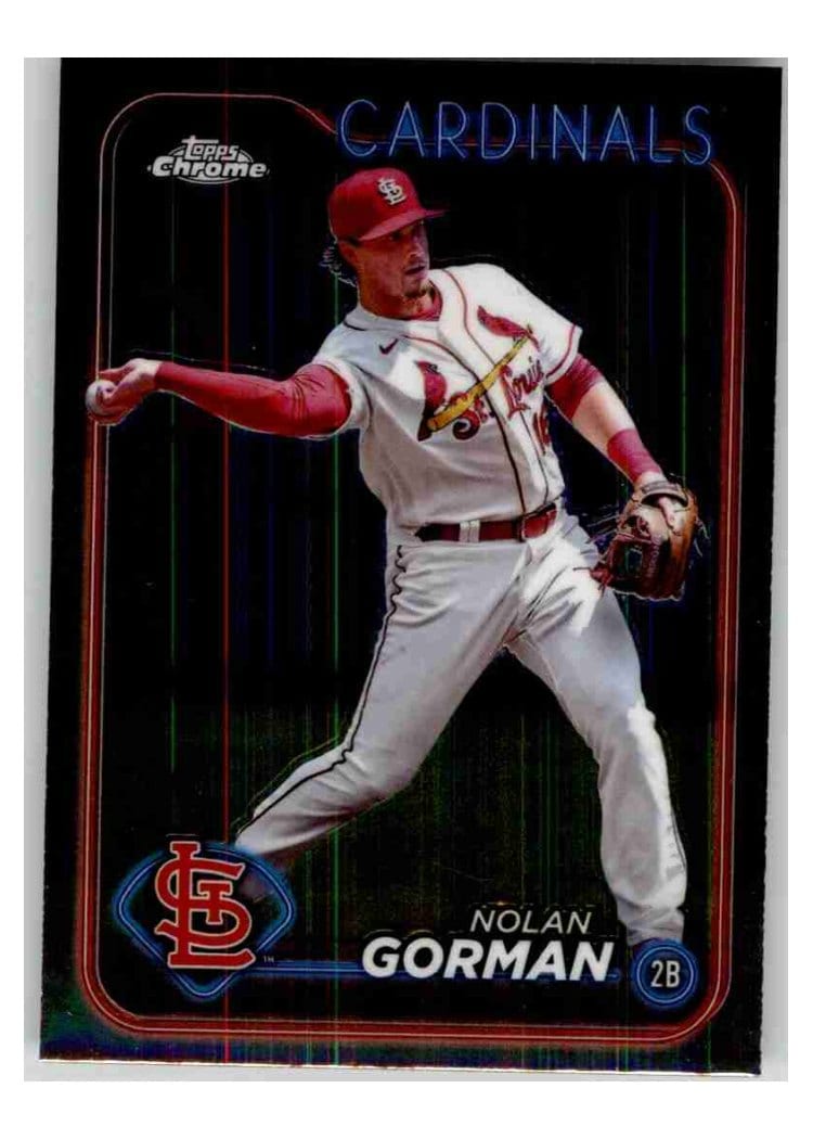 2024 Topps Chrome Base Set Nolan Gorman #97 card