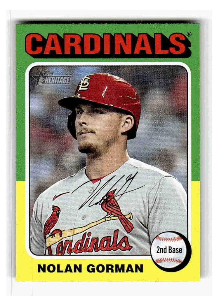 2024 Topps Heritage Base Set Nolan Gorman #173 card