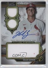 2024 Topps Triple Threads Future Phenoms Autographed Relics Nolan Gorman #FPAR-NG card