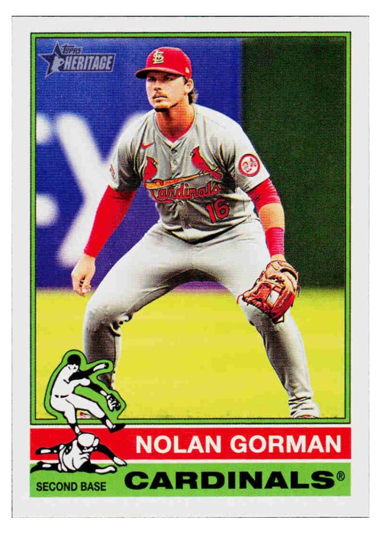 2025 Topps Heritage Base Set Nolan Gorman #18 card
