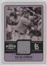 2025 Topps Rickwood Relic Collection Nolan Gorman #RWR-NG card