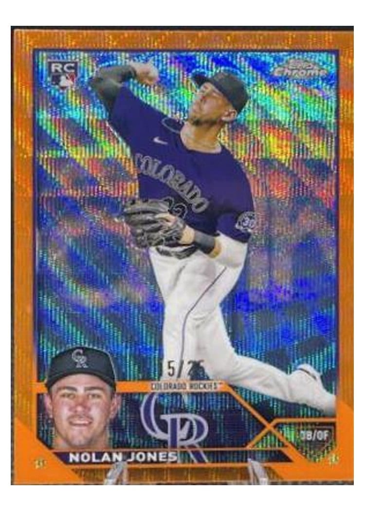 2023 Topps Chrome Base Set Nolan Jones #43 card