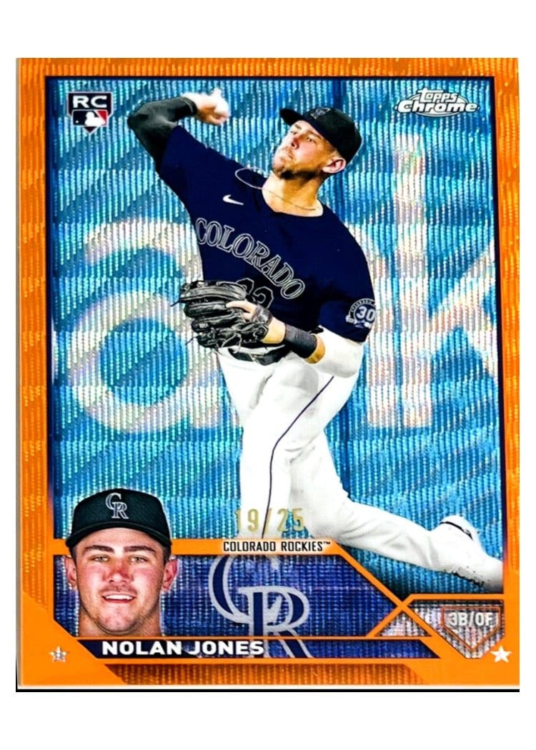 2023 Topps Chrome Base Set Nolan Jones #43 card