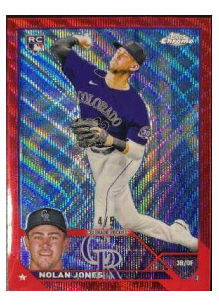2023 Topps Chrome Base Set Nolan Jones #43 card