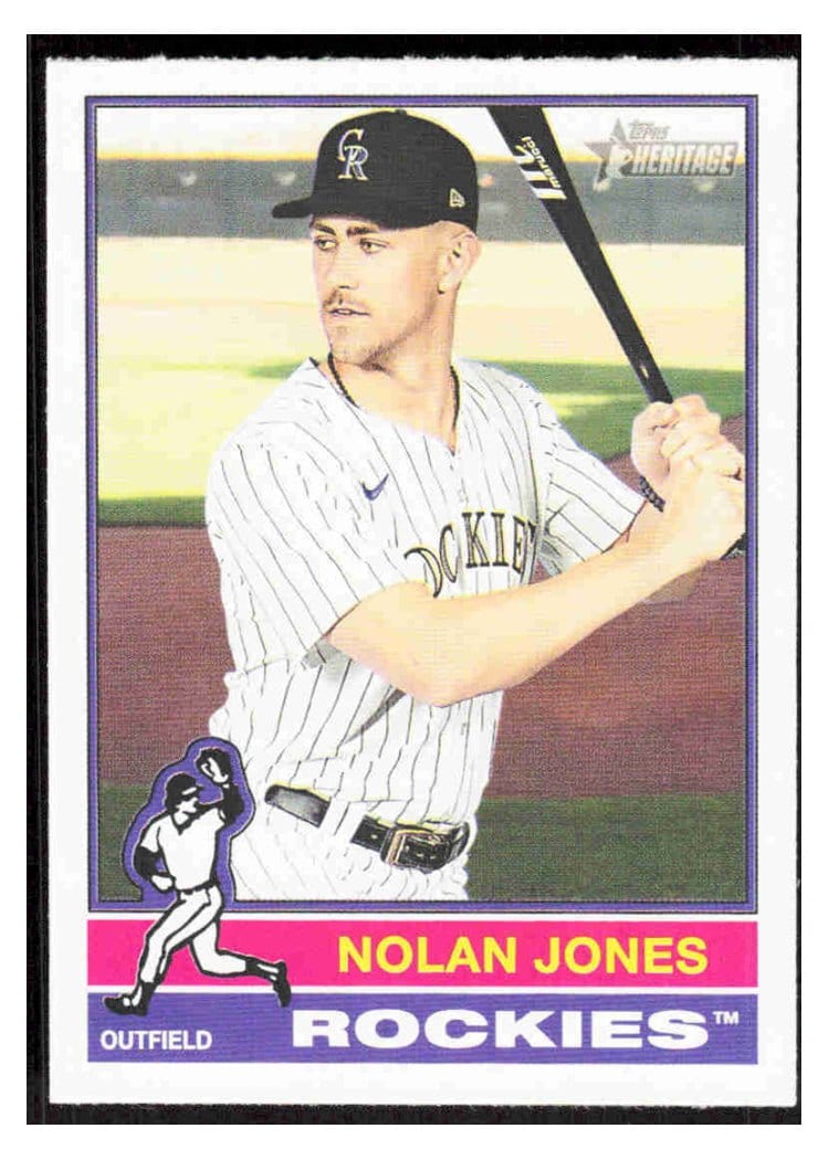 2025 Topps Heritage Base Set Nolan Jones #139 card