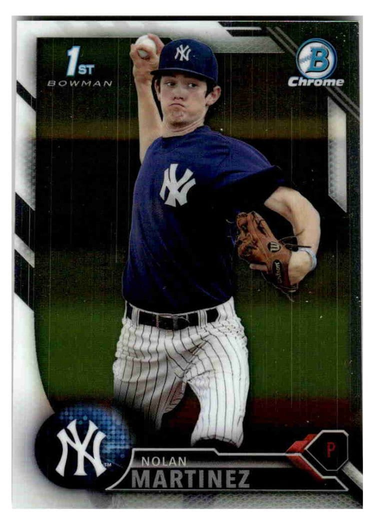 2016 Bowman Draft Chrome Nolan Martinez #BDC-106 card