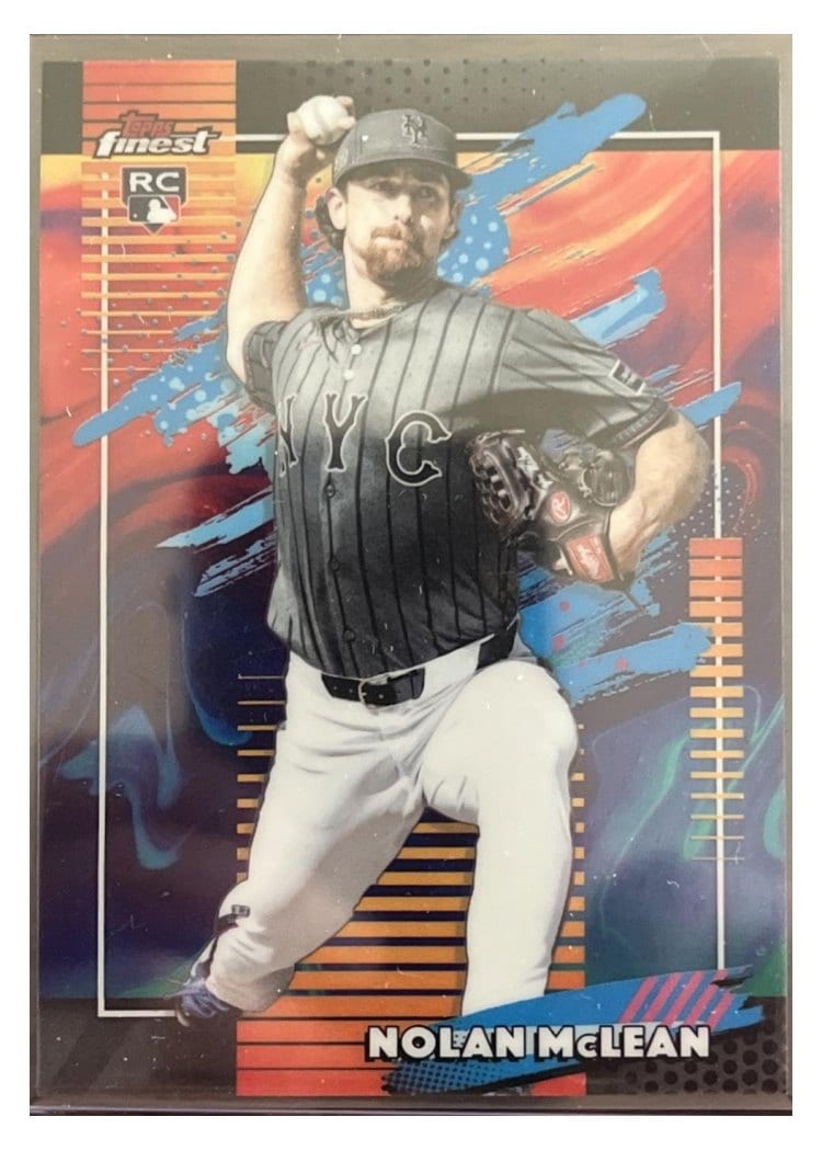 2026 Topps Finest Nolan McLean Oil Spill Refractor #115 card