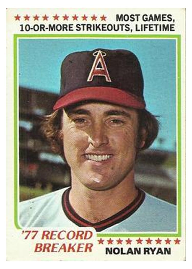 1978 Topps Nolan Ryan #6 card