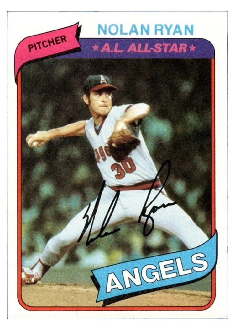1980 Topps Base Set Nolan Ryan #580 card