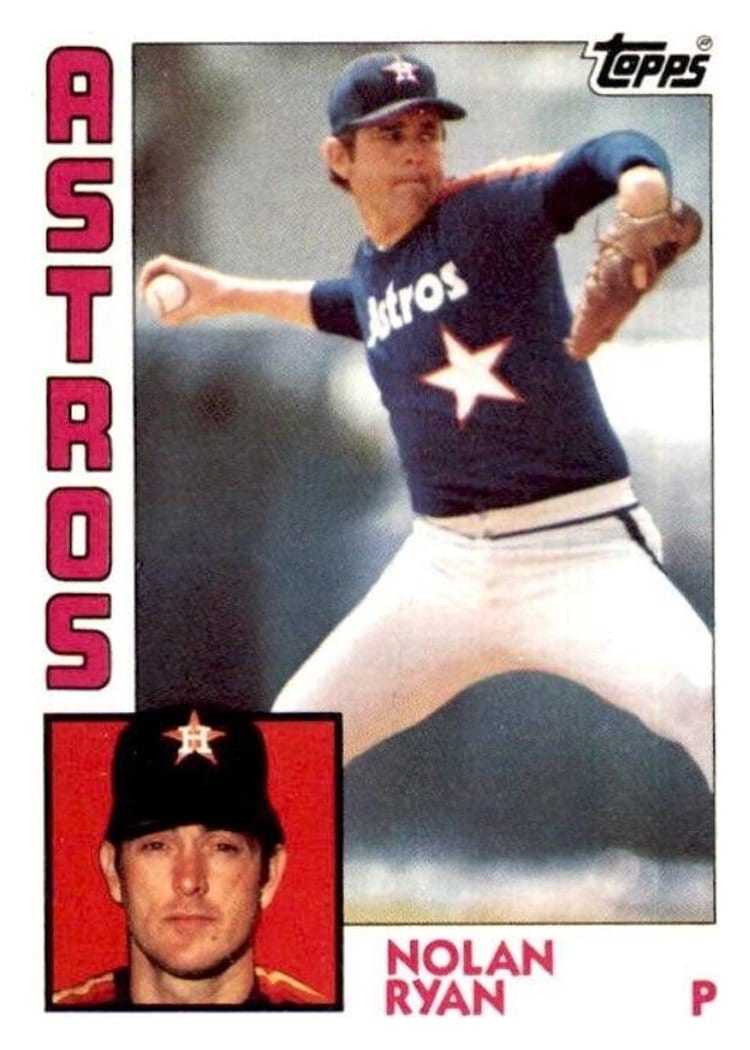 1984 Topps Nolan Ryan #470 card