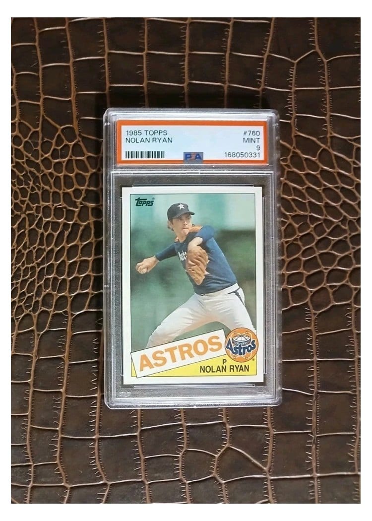 1985 Topps Base Set Nolan Ryan #760 card