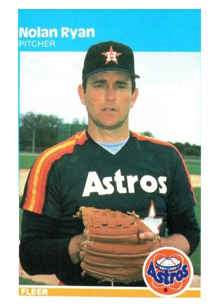 1987 Fleer Nolan Ryan #67 card
