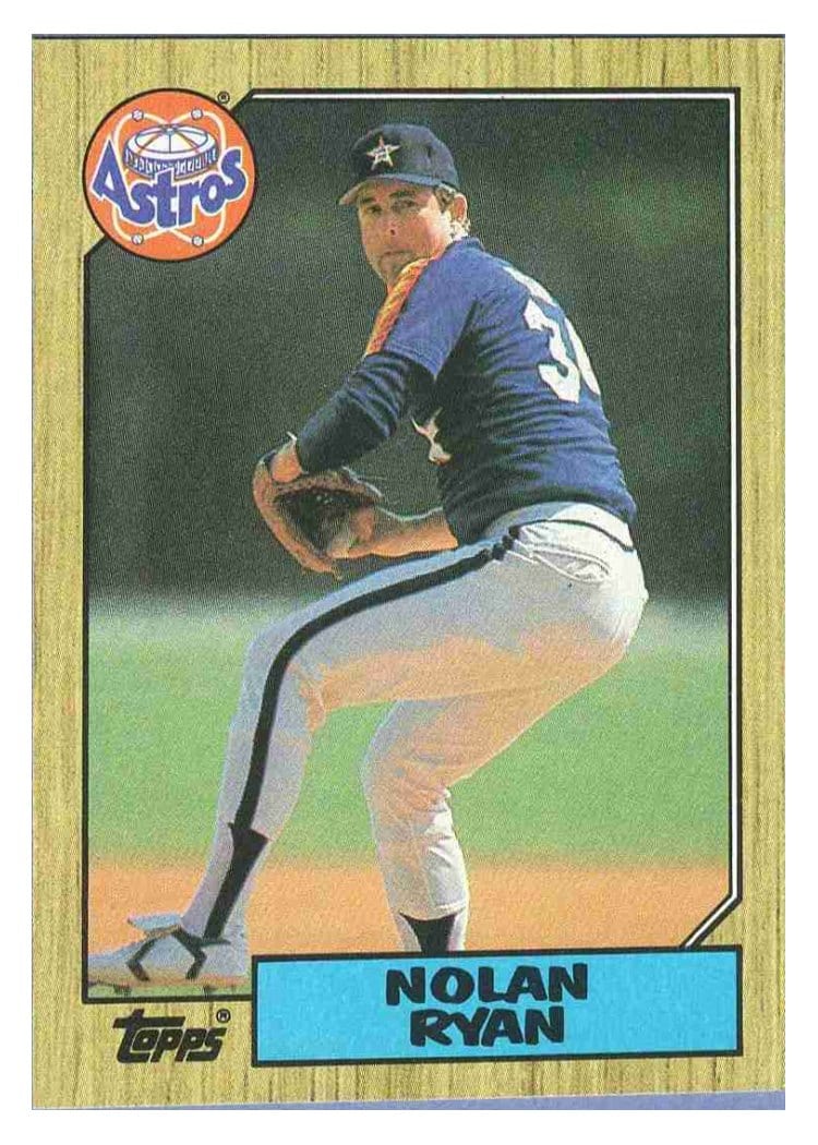 1987 Topps Base Set Nolan Ryan #757 card