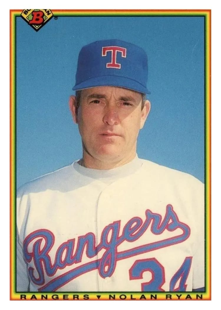 1990 Bowman Tiffany Nolan Ryan #486 card